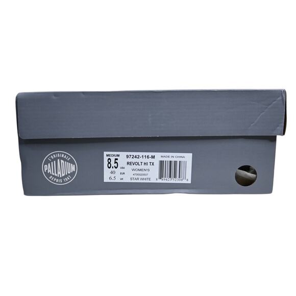 Palladium Womens 8.5 REVOLT HI TX Boot in Star White NEW - Picture 11 of 11